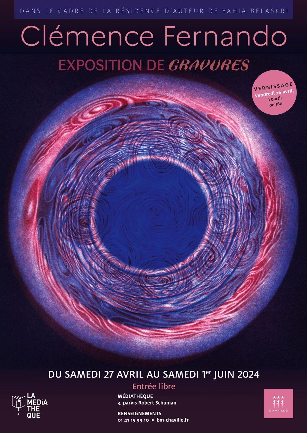 Exposition Personnelle – Médiathèque de Chaville, 2024